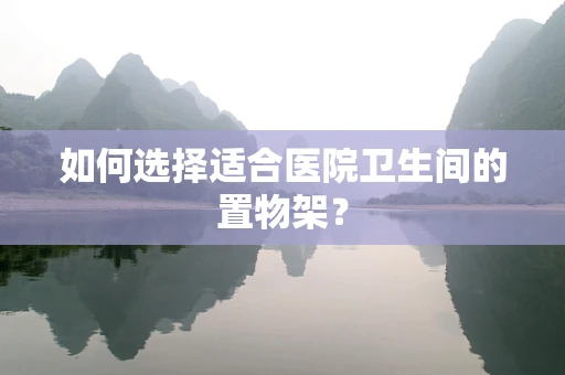 如何选择适合医院卫生间的置物架？