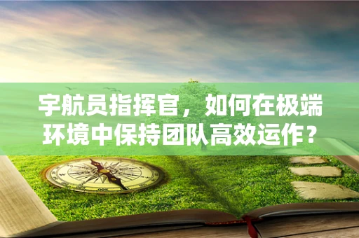 宇航员指挥官，如何在极端环境中保持团队高效运作？