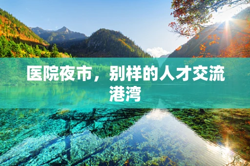 医院夜市，别样的人才交流港湾