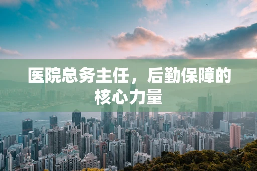 医院总务主任，后勤保障的核心力量