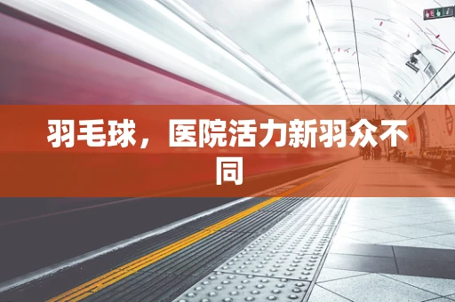羽毛球，医院活力新羽众不同