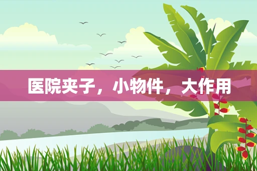 医院夹子，小物件，大作用