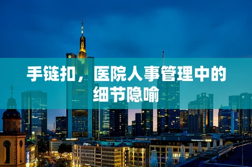 手链扣，医院人事管理中的细节隐喻
