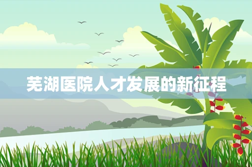 芜湖医院人才发展的新征程