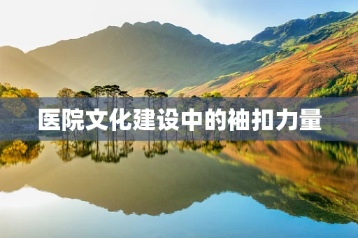 医院文化建设中的袖扣力量