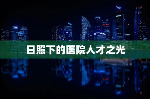 日照下的医院人才之光